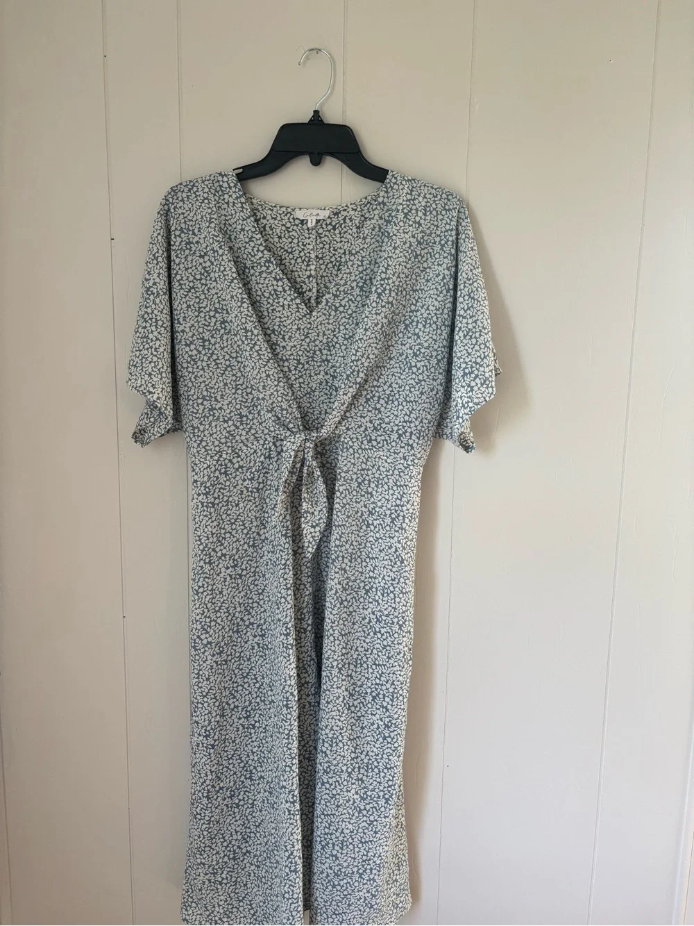 Light Blue Floral Midi Dress - Picture 2 of 2